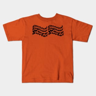 Electrical Engineer Wave Kids T-Shirt